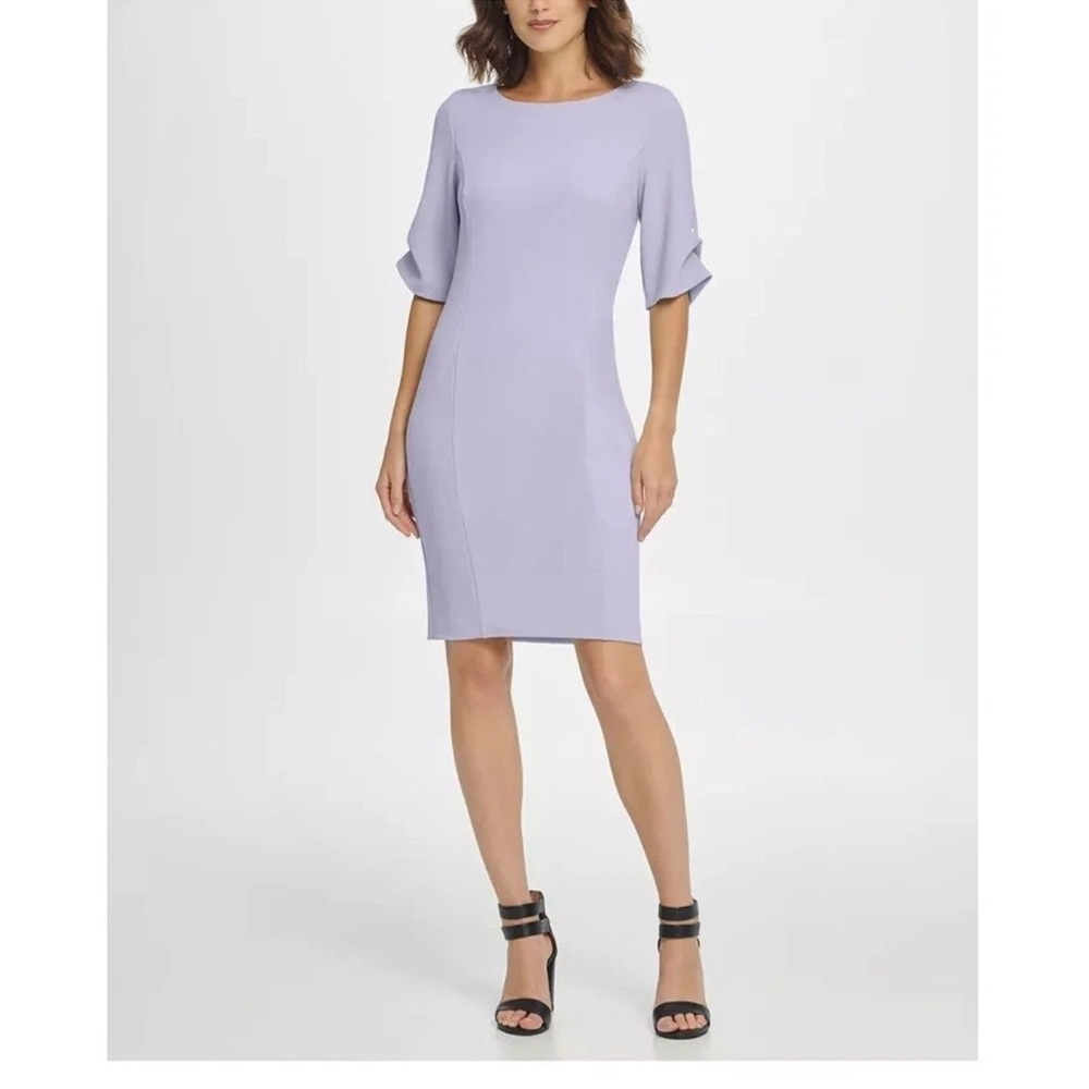 DKNY Half Sleeve Pearl Detail Dress